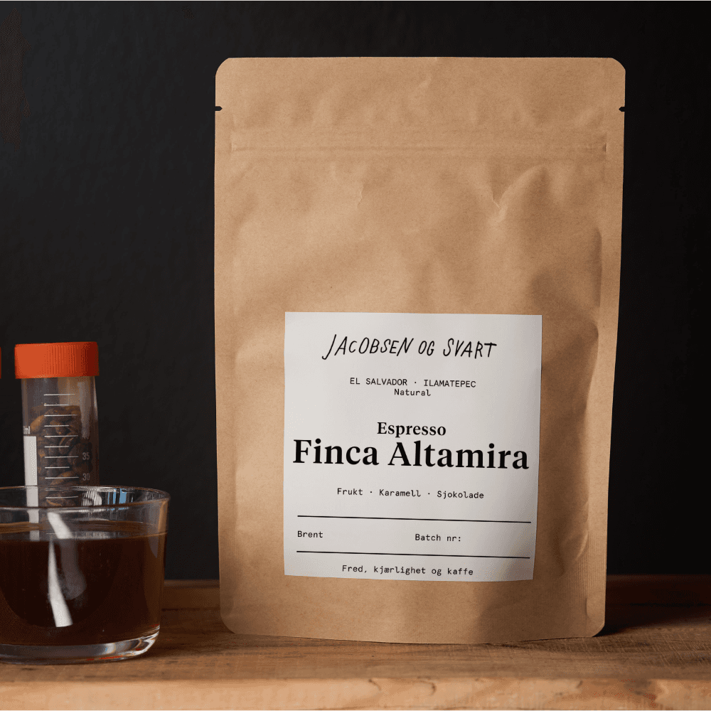 Kraft kaffepose med Finca Altamira espresso